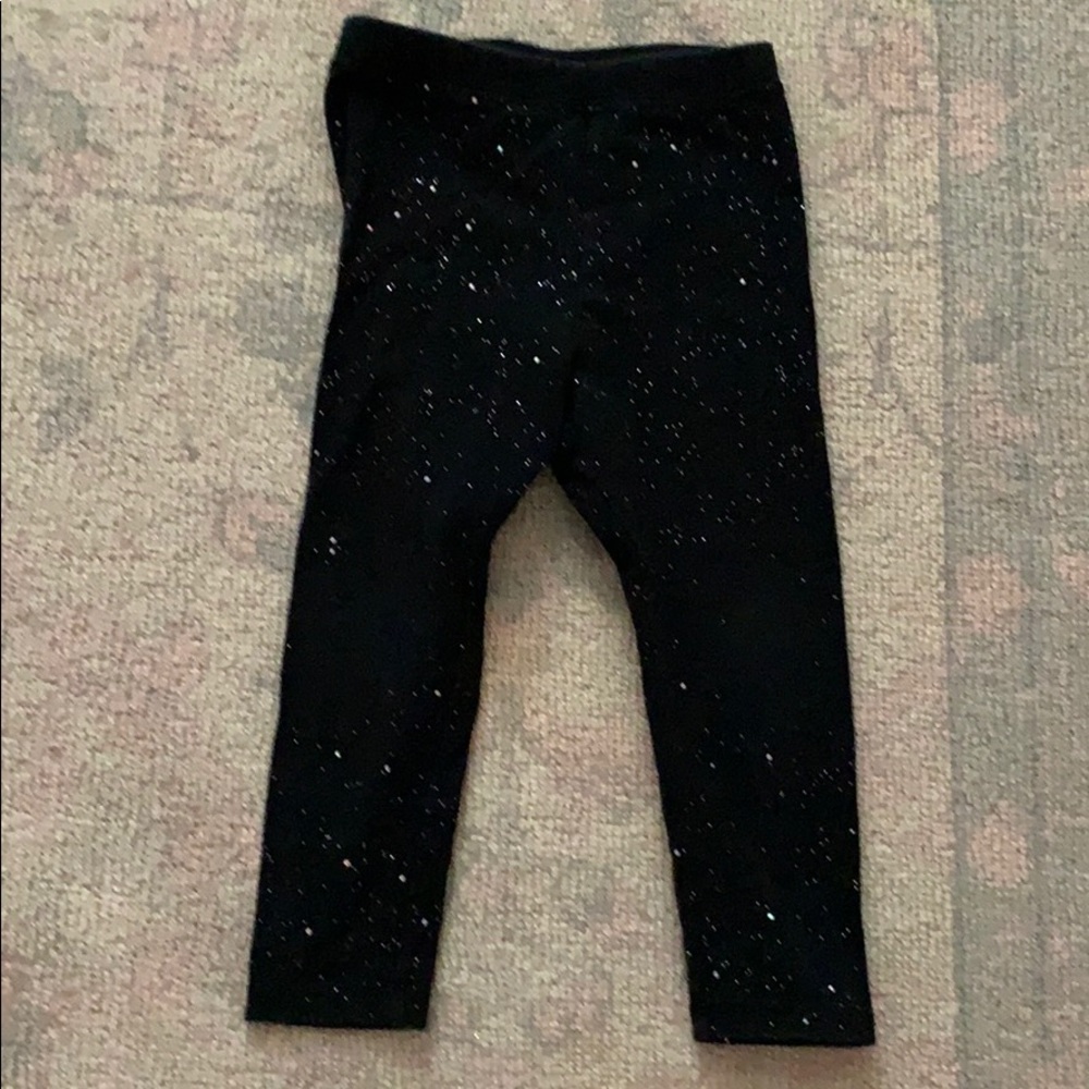 Black sparkle leggings
